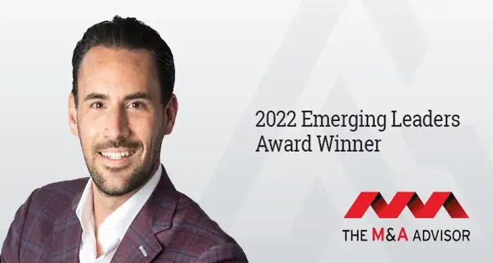 DJ Palmer Recognized by The M&A Advisor as a 2022 Emerging Leader